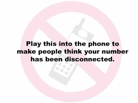 Disconnected Phone Message - Stop Telemarketers! Disconnected Phone Message - Stop Telemarketers!