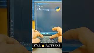 STAR ⭐ PATTERNS IN PYTHON PROGRAMMING #python #star #pattern #trending #instagram #coding #learn