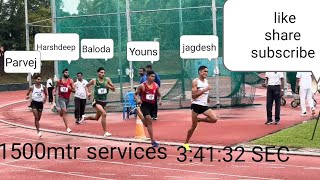 1500m final 73rd services ath championships 2024-25 | |youns khan vs parvej khan| | time 3:41:32 sec