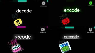 Decode vs encode vs recode vs precode