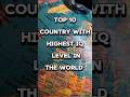 Top 10 Countries With Highest IQ Level In The World #trending #shortsfeed #shortvideo #shorts #iq