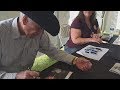 Robert Fuller signing two of my art photos