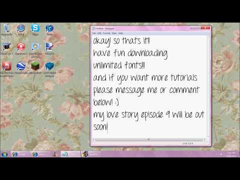 Tutorial: How to download fancy fonts for your computer! ♥ Tutorial: How to download fancy fonts for your computer! ♥
