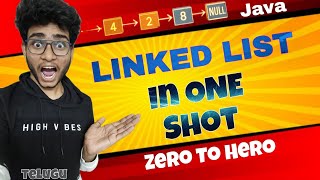 Linked List in One Shot | Java DSA series | Engineering animuthyam | DSA in java in telugu