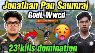 Jonathan Pan Saumraj pan 🍳 Godlike 23 kills and chicken dinner 🇮🇳