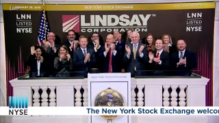 LINDSAY CORPORATION (NYSE: LNN) RINGS THE NYSE OPENING BELL®