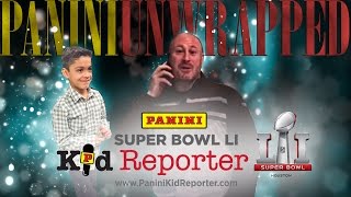 Trent Dilfer Surprises 7-Year-Old Panini Super Bowl Kid Reporter Winner