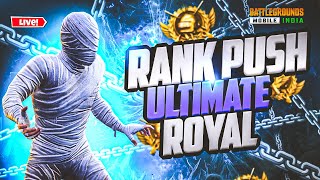 ULTIMATE ROYAL ME RANK PUSH | #bgmilive #shortslive