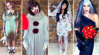 HALLOWEEN COSTUME HAUL & SCARY MAKEUP IDEAS TUTORIAL PENNYWISE CLOWN E5P AMAZON EVERYTHING5POUNDS