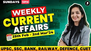 Weekly Current Affairs 2024 | March 2024 Week 1 | Parcham Classes Current Affairs #Parcham