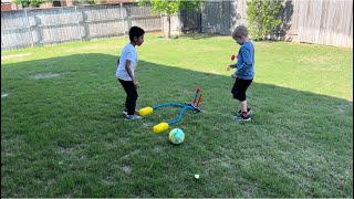 Kiaan enjoying play date with his friend