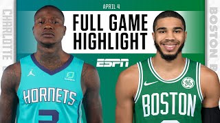 Charlotte Hornets vs. Boston Celtics [FULL GAME HIGHLIGHTS] | NBA on ESPN
