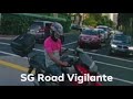 19Nov2020  foodpanda rider using handphone while riding. Beat red light resulting in near miss