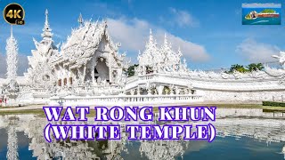 [4K 60fps] WHITE TEMPLE (WAT RONG KHUN) CHIANG RAI WALKING TOUR #walkingtour #chiangrai #thailand