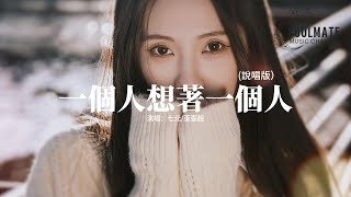 七元/歪歪超 - 一個人想著一個人 (說唱版)『我一個人的冒險 一個人的座位，一個人想著一個人 眼角的淚 這不是錯覺。』【動態歌詞MV】