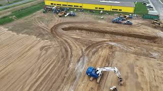 LIDL  - Bau eines Lagers bei Hückelhoven Ratheim: Baufortschritt vom  06.09.2024