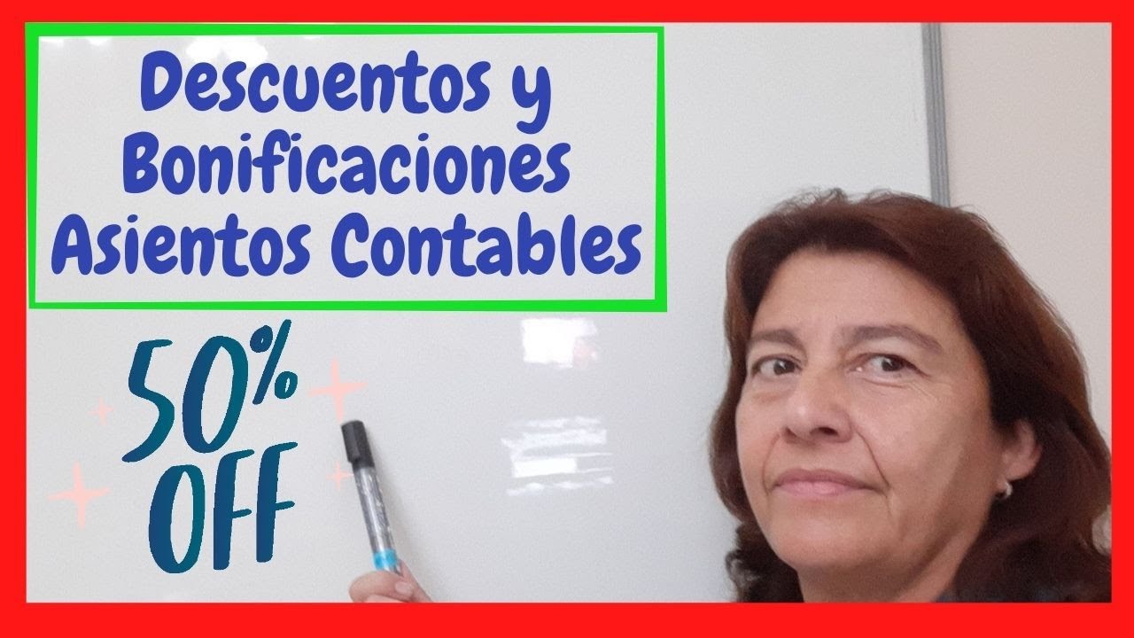 ASIENTOS CONTABLES Con DESCUENTOS Y BONIFICACIONES 🔴🟣🟡 COMPRAS - YouTube