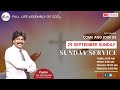 English Praise and Worship |  Sunday Service - | FLAG Church  | Rev. Solomon Kings | 29-09-2024