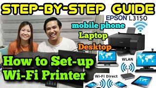 HOW TO CONNECT EPSON L3150 TO LAPTOP, MOBILE PHONE, AND DESKTOP