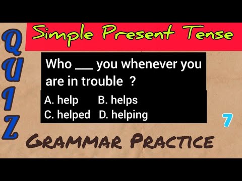 Simple Present Tense Quiz | Present Simple Tense Quiz | English Grammar ...