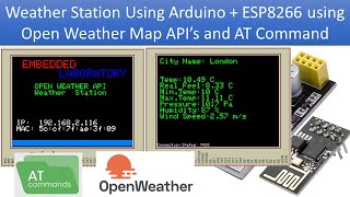 Open Weather Map と AT コマンドを使用した Arduino と ESP8266 ベースの気象ステーション | TFT | ILI9341