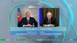 Prezident İlham Əliyev Vladimir Putini Rusiya Günü münasibətilə təbrik edib