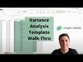 Variance Analysis (Budget vs. Actuals) Excel & Google Sheets Template Video Tutorial