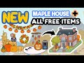 NEW HOUSE Maple + ALL FREE BONUS Items BIG Family House Aesthetic Fall TOCA BOCA WORLD Home Ideas