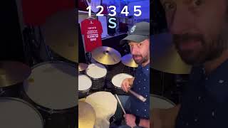 Basic 5/4 time signature drum beat for beginner drummers #shorts #beginnerdrumlessons