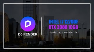 D5 Render FHD \u0026 4K - Intel Core i7 12700F, RTX 3080 10GB - Exterior