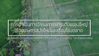 โครงการยกระดับแปลงใหญ่ด้วยเกษตรสมัยใหม่และเชื่อมโยงตลาด กลุ่มแปลงใหญ่กระเทียมบ้านแก่นฟ้า