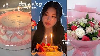 birthday vlog 🎂: turning 22, hair transformation, partying, grandma's recipes