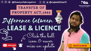 Difference between Lease and Licence