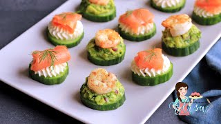 The Best Appetizers Recipe | Seafood & Cucumber Appetizers