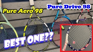 Babolat 98 tennis racket review | Pure Drive 98 vs Pure Aero 98 ?? Unbiased tennis review