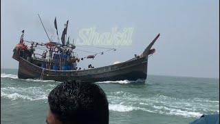 বঙ্গোপসাগরের নীল জলরাশি।Crossing the blue Bay