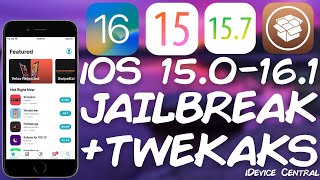 iOS 15.0 - 16.1 JAILBREAK News: RELEASED Jailbreak Components On GitHub + iOS 16.1 TWEAKS Working!