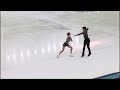 evgeniia lopareva et geoffrey brissaud dansent sur un medley de mylène farmer danse sur glace