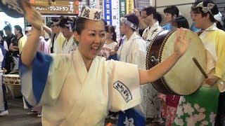 圧巻のフィナーレの後「輪踊り」① 第39回小金井阿波おどり（2017.7.23）