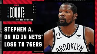 'What the hell are you doing!' - Stephen A. on KD in Nets' loss to 76ers | NBA Countdown