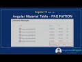 Part 22 - Angular Material Table Pagination | How To Customize The Material Table | Angular 14