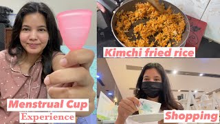 My Menstrual Cup experience, Kimchi fried rice, shopping vlog🤪