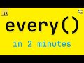 Check If All Items Pass a Condition - JavaScript Array Every (In 2 Mins)