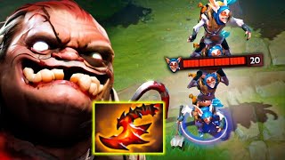 Insane One Shot Builds Pudge 22Kills Overwhelming Blink + Shiva RaidBoss Dota 2