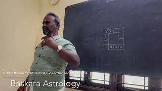 Master speech about Health Disease in Baskara Astrology - பாஸ்கரா ஜோதிட பயிற்சி மையம்