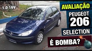 Avaliação Peugeot 206 1.0 16v Selection - 2002 - Vale a pena comprar?