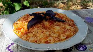 🍅🥚Pomidor yumurta çığırtması.Яичница с помидорами.Tomato fried eggs