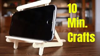 How To Make A Popsicle Stick Cell Phone Stand ( Easel | Picture Holder )