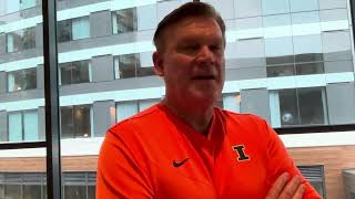 Washington pregame: Illinois coach Brad Underwood