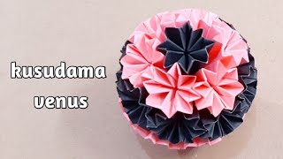 how to make origami kusudama flower | kusudama tutorial | venus